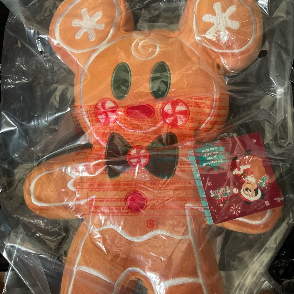 Disney  Christmas   Gingerbread  SET  Minnie and Mickey  plush . Still Smells - Picture 3 of 6